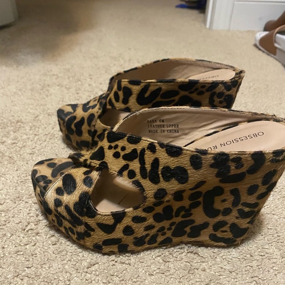 Leopard wedges - Picture 2 of 4